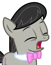 Size: 3314x4262 | Tagged: safe, artist:synch-anon, artist:twiforce, derpibooru import, octavia melody, earth pony, pony, absurd resolution, bowtie, eyes closed, female, filly, open mouth, simple background, solo, transparent background, vector, yawn