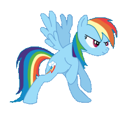 Size: 346x309 | Tagged: animated, artist:pablossb, beta, derpibooru import, fighting is magic, idle, incomplete, rainbow dash, safe, solo