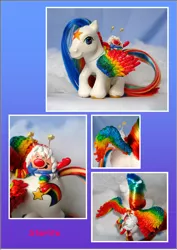 Size: 1240x1754 | Tagged: artist:sammytvr, custom, derpibooru import, g3, irl, photo, ponified, rainbow brite, safe, starlite, toy, twink buddy