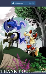 Size: 700x1120 | Tagged: agnes oblige, artist:johnjoseco, ask gaming princess luna, bravely default, cosplay, derpibooru import, derpy hooves, edea lee, followers, gamer luna, princess luna, safe