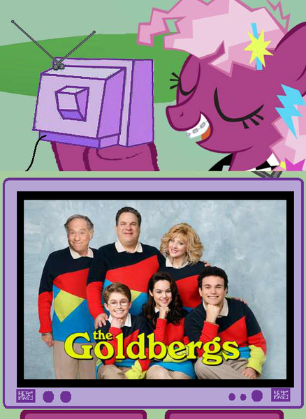 Size: 563x771 | Tagged: 80s, 80s cheerilee, cheerilee, derpibooru import, exploitable meme, meme, obligatory pony, safe, the goldbergs, tv meme