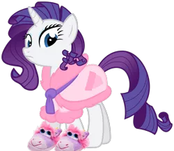 Size: 1172x1024 | Tagged: artist:bobsicle0, bathrobe, clothes, edit, rarity, robe, safe, slippers, solo, stompy slippers, unusual unicorn