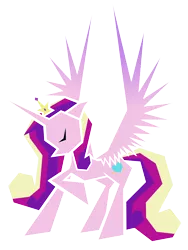 Size: 6000x8000 | Tagged: absurd resolution, artist:flamevulture17, derpibooru import, minimalist, princess cadance, safe, solo