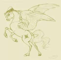 Size: 899x885 | Tagged: artist:vanycat, daring do, derpibooru import, monochrome, realistic, safe, solo