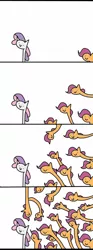 Size: 600x1610 | Tagged: artist:wollap, multeity, safe, scootaloo, scootalots, sweetie belle, wat