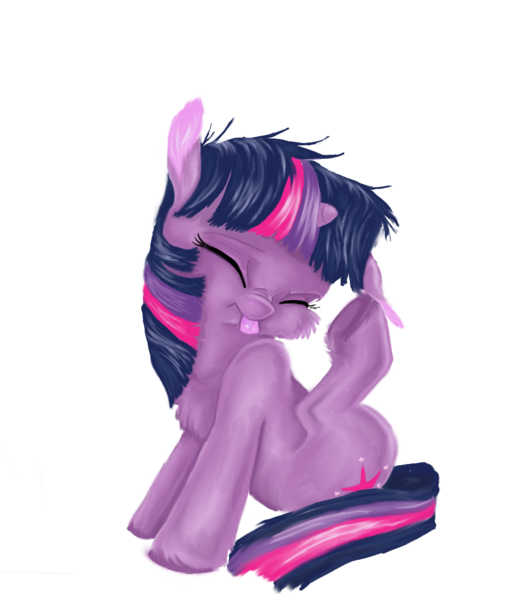 Size: 900x1032 | Tagged: safe, artist:bri-sta, derpibooru import, twilight sparkle, :p, behaving like a dog, cute, ear scratch, eyes closed, female, filly, filly twilight sparkle, floppy ears, fluffy, scratching, simple background, sitting, solo, tongue out, transparent background, twiabetes, younger