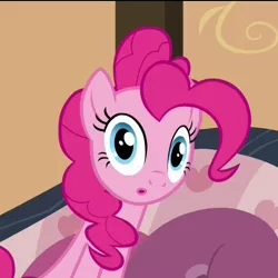 Size: 500x500 | Tagged: safe, derpibooru import, pinkie pie, pinkie apple pie, exploitable meme, meme, solo, sudden clarity pinkie pie, template