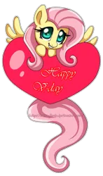 Size: 499x847 | Tagged: artist:extra-fenix, derpibooru import, fluttershy, heart, hearts and hooves day, looking at you, safe, simple background, solo, spread wings, transparent background, valentine, valentine's day