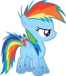 Size: 6000x6912 | Tagged: absurd resolution, artist:serenawyr, colored wings, derpibooru import, filly, filly rainbow dash, multicolored wings, rainbow dash, rainbow power, rainbow wings, safe, season 4, simple background, solo, transparent background, vector