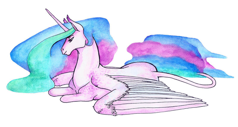 Size: 1280x685 | Tagged: artist:ackryllis, derpibooru import, princess celestia, safe, solo