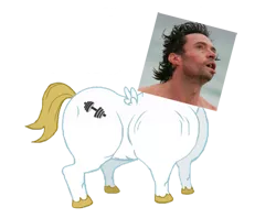 Size: 575x455 | Tagged: safe, artist:pixelsofsin, derpibooru import, bulk biceps, roid rage, human, hugh jackman, irl, irl human, my little hugh, photo, recolor, solo