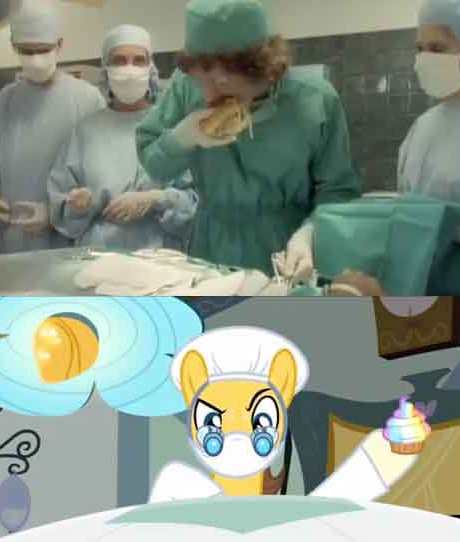 Size: 460x542 | Tagged: derpibooru import, like a surgeon, pinkie pie, pinkie pride, reference, safe, screencap, weird al yankovic