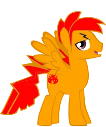 Size: 900x1077 | Tagged: safe, derpibooru import, ponified, fire san francisco rush, san francisco rush, san francisco rush element style, solo