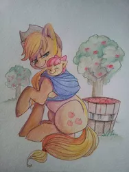 Size: 720x960 | Tagged: apple bloom, applejack, babywearing, derpibooru import, mane six, painting, rarity, safe, traditional art, watercolor painting