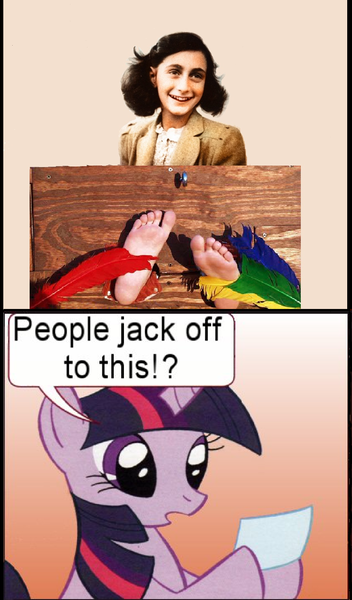 Size: 1176x2004 | Tagged: anne frank, clopping meme, derpibooru import, exploitable meme, fetish, human, implied masturbation, irl, irl human, meme, photo, suggestive, tickle fetish, tickle torture, tickling, twilight sparkle