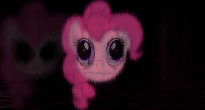 Size: 5000x2689 | Tagged: safe, derpibooru import, pinkie pie, creepy, solo, wallpaper