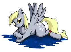 Size: 659x485 | Tagged: safe, artist:theforbiddensecrets, derpibooru import, derpy hooves, pegasus, pony, female, garter, mare, solo