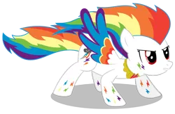 Size: 1200x789 | Tagged: artist:neriani, colored wings, derpibooru import, element of loyalty, elements of harmony, multicolored wings, rainbow dash, rainbow power, rainbow power-ified, rainbow wings, safe, solo, super rainbow dash
