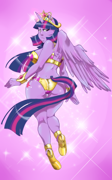 Size: 800x1287 | Tagged: ambiguous facial structure, anthro, armor, artist:neoanimegirl, bikini, breasts, chainmail bikini, clothes, derpibooru import, female, solo, solo female, suggestive, swimsuit, twilight sparkle, twilight sparkle (alicorn), unconvincing armor