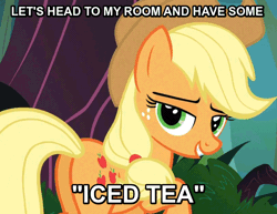 Size: 700x540 | Tagged: animated, applejack, bedroom eyes, derpibooru import, image macro, innuendo, meme, plot, retro city rampage, solo, spike at your service, suggestive