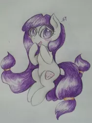 Size: 1024x1365 | Tagged: artist:creeate97, derpibooru import, gluko, mon colle knights, ponified, safe, solo, traditional art