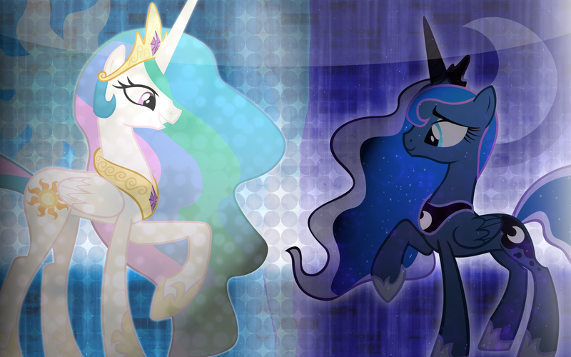 Size: 1920x1200 | Tagged: safe, artist:blackgryph0n, artist:blackm3sh, artist:cr4zyppl, artist:greywander87, artist:misterlolrus, derpibooru import, princess celestia, princess luna, cutie mark, vector, wallpaper