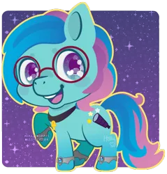 Size: 451x471 | Tagged: safe, artist:miss-glitter, derpibooru import, oc, unofficial characters only, earth pony, pony, female, glasses, mare, solo, wingding eyes