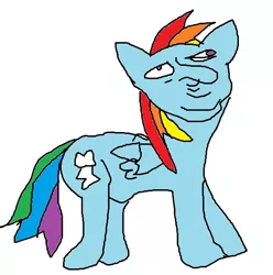 Size: 551x556 | Tagged: 1000 hours in ms paint, derpibooru import, ms paint, rainbow dash, safe, solo, stylistic suck, true art