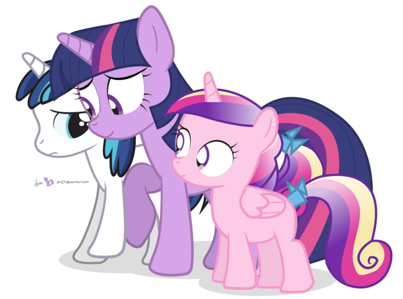 Size: 1080x800 | Tagged: age regression, artist:dm29, colt, cute, derpibooru import, filly, julian yeo is trying to murder us, princess cadance, role reversal, safe, shining armor, simple background, transparent background, trio, twilight sparkle, younger