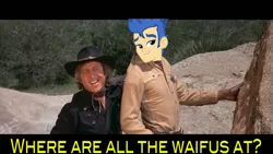 Size: 553x312 | Tagged: blazing saddles, exploitable meme, flash sentry, forced meme, gene wilder, meme, safe, waifu, waifu thief