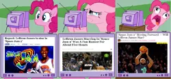 Size: 1668x764 | Tagged: safe, derpibooru import, pinkie pie, tasmanian devil, :o, bugs bunny, crying, derp, excited, exploitable meme, floppy ears, frown, lebron james, looney tunes, meme, michael jordan, obligatory pony, open mouth, pinkie frogmouth, porky, porky pig, sad, space jam, space jam 2, sylvester, taz, tongue out, tv meme, wide eyes