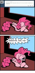 Size: 1280x2664 | Tagged: artist:joeywaggoner, comic, derpibooru import, diane, moustache, pie incognito, pinkie pie, safe, the clone that got away, too many pinkie pies, tumblr