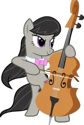 Size: 1502x2231 | Tagged: artist:wishdream, bipedal, bow (instrument), cello, derpibooru import, fighting is magic, musical instrument, octavia melody, safe, simple background, solo, transparent background, vector