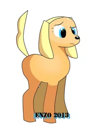 Size: 546x723 | Tagged: safe, derpibooru import, oc, ponified, unofficial characters only, pony, blank flank, brandy (brandy and mr whiskers), brandy and mr whiskers, creepy, cute, disney, hooves, solo, weird