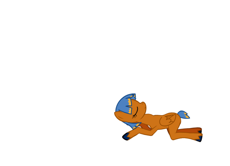 Size: 900x650 | Tagged: safe, derpibooru import, oc, unofficial characters only, pony, pony creator, atlanta thrashers, hockey, incorrect leg anatomy, nhl, sleeping, solo