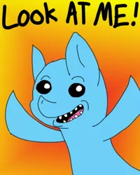 Size: 420x524 | Tagged: crossover, derpibooru import, meeseeks and destroy, mr. meeseeks, ponified, rick and morty, safe, solo