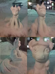 Size: 1108x1500 | Tagged: safe, artist:maddog10_20, derpibooru import, twilight sparkle, irl, sculpture, snow, snowpony, solo