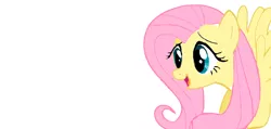Size: 918x438 | Tagged: bad cropping, derpibooru import, fluttershy, paint tool sai, safe, solo, so much white space, wip