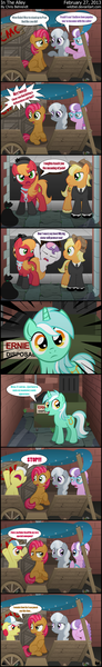 Size: 1424x9309 | Tagged: artist:wildtiel, babs seed, cmc manehatten, comic, derpibooru import, lyra heartstrings, oc, safe