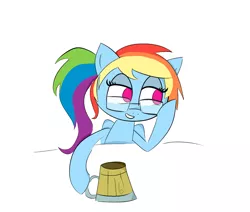 Size: 1603x1362 | Tagged: artist:carla-92, cider, cider dash, glasses, rainbow dash, rainbow dork, safe, smiling, solo