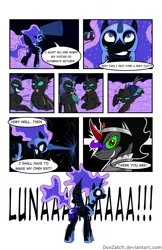 Size: 792x1224 | Tagged: artist:donzatch, changeling, comic, comic:tale of twilight, derpibooru import, king sombra, magic, nightmare moon, safe