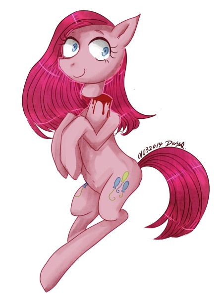 Size: 450x600 | Tagged: artist:divided-s, blood, cute, cute gore, decapitated, derpibooru import, gore, grimdark, happy, headless, pinkamena diane pie, pinkie pie, pixiv, severed head, solo