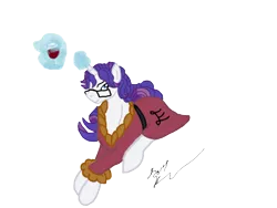 Size: 640x480 | Tagged: artist:stagetechy1991, clothes, derpibooru import, elusive, rarity, robe, rule 63, safe, solo, wine glass