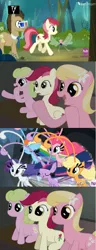 Size: 492x1286 | Tagged: 3d glasses, alicorn, applebreezie, applejack, artist:why485, breezie, breeziefied, breezie pie, daisy, derpibooru import, doctor whooves, exploitable meme, flower trio, flower wishes, fluttershy, hub logo, it ain't easy being breezies, lily, lily valley, mane six, meme, pinkie pie, rainbow breez, rainbow dash, rarbreez, rarity, reaction guys, reaction ponies, roseluck, safe, species swap, time turner, twilight breezie, twilight sparkle, twilight sparkle (alicorn)