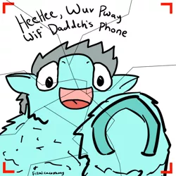Size: 720x720 | Tagged: artist:fillialcacophony, crack, derpibooru import, fluffy pony, impending ass kicking, safe, solo