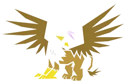 Size: 9000x6000 | Tagged: safe, artist:flamevulture17, derpibooru import, gilda, gryphon, absurd resolution, female, image, minimalist, png, simple background, solo, transparent background