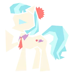 Size: 6000x6000 | Tagged: absurd resolution, artist:flamevulture17, coco pommel, derpibooru import, minimalist, polygonal, safe, solo