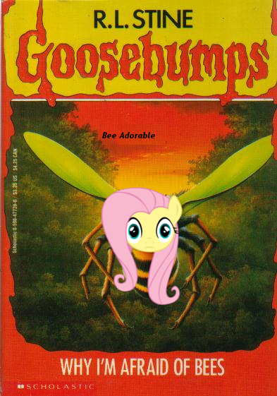 Size: 393x561 | Tagged: bee, derpibooru import, flutterbee, fluttershy, goosebumps, i am your god now bring me your virgins, insect, it ain't easy being breezies, oc, safe, soulless, wat, why i'm afraid of bees