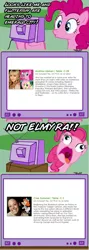 Size: 563x1586 | Tagged: andrea libman, cree summer, derpibooru import, elmyra, emerald city comicon, exploitable meme, fluttershy, meme, obligatory pony, oh crap, pinkie frogmouth, pinkie pie, safe, tv meme