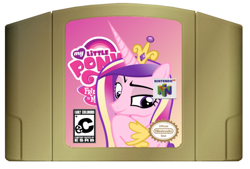 Size: 1005x678 | Tagged: artist:jaythebrainmann, derpibooru import, nintendo, nintendo 64, princess cadance, safe, solo